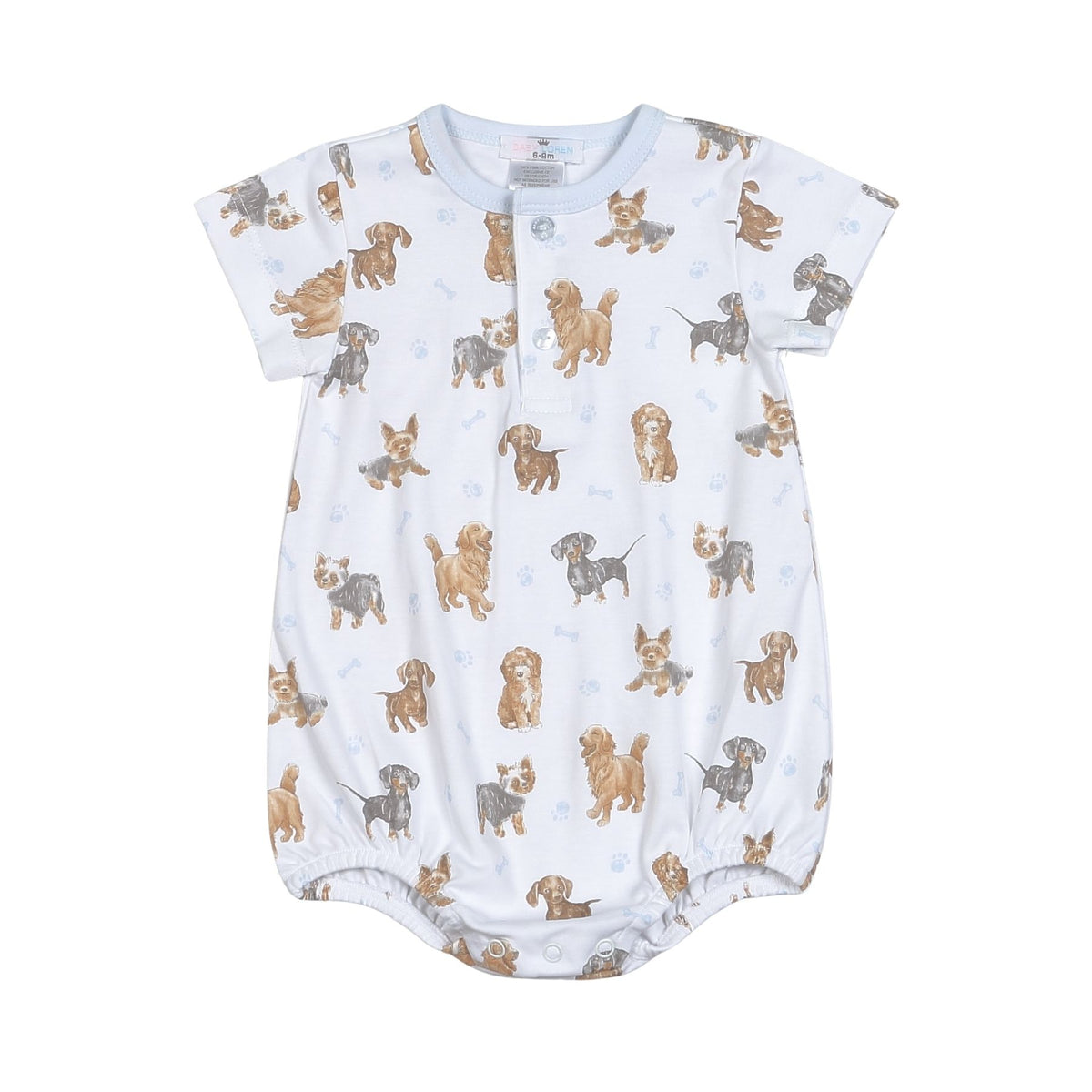 Baby Loren Blue Puppy Pals Pima Bubble