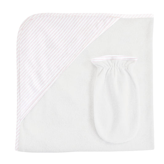 BCC Pink Stripes Hooded Towel