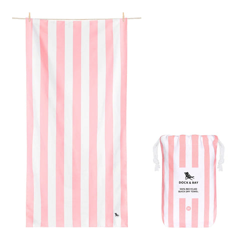 Dock & Bay Medium Malibu Pink Towel