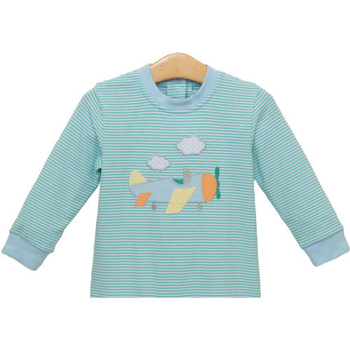 Trotter Street Airplane Emb. L/S Shirt