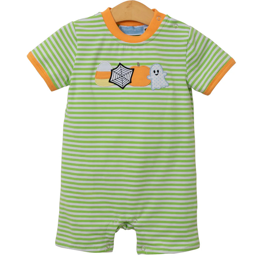 Trotter Street Halloween Knit Romper