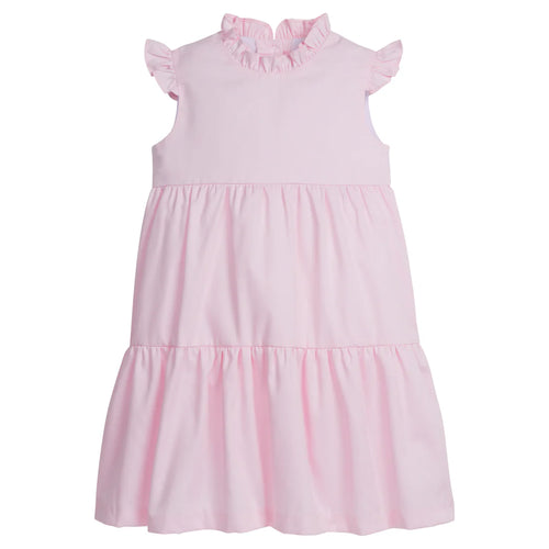 LE Tiered Charleston Pique Dress-Lt. Pink
