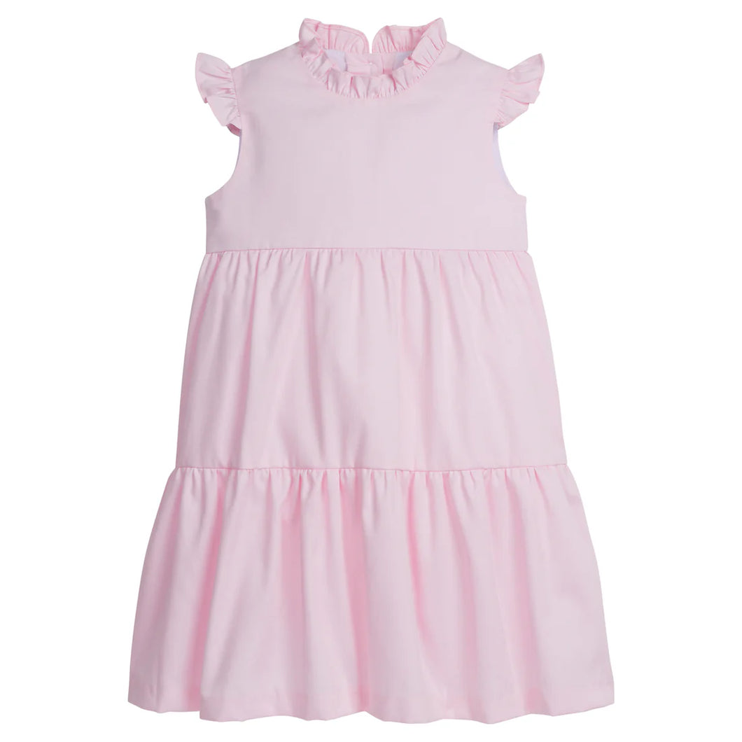 LE Tiered Charleston Pique Dress-Lt. Pink