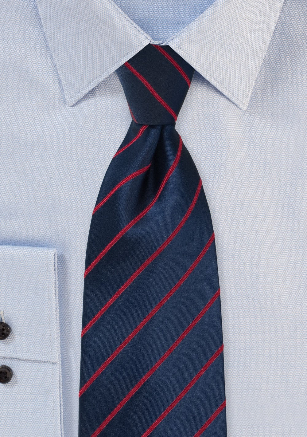 Twilight Blue and Ruby Red Tie