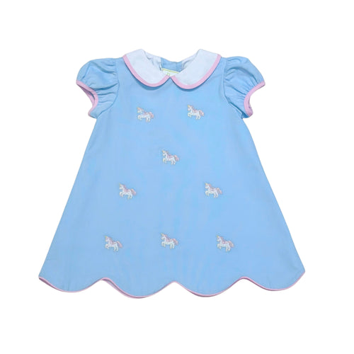 Zuccini Unicorn Kendal Dress-Lt. Blue Cord