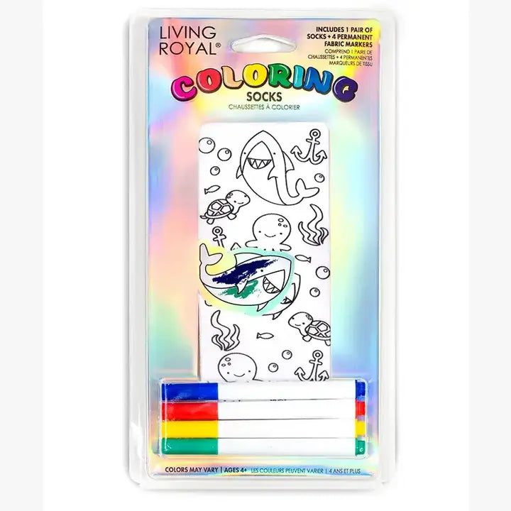 Under The Sea Coloring Ankle Socks