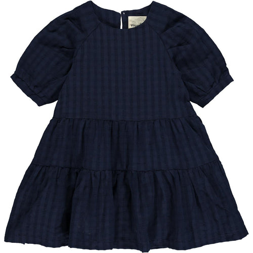 Vignette Alice Tiered Dress-Navy