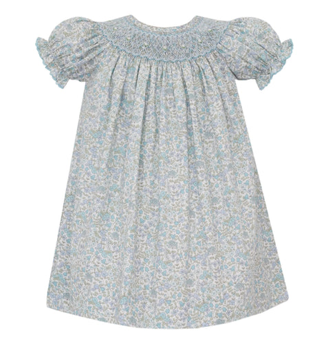 Petit Bebe Blue Liberty Floral S/S Bishop