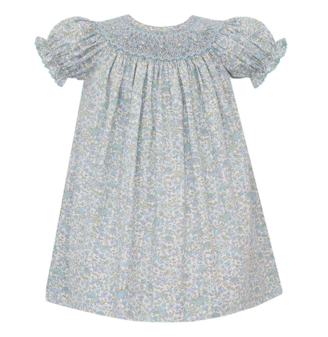 Petit Bebe Blue Liberty Floral S/S Bishop