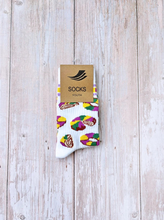 Let Them Eat Cake Ribbed Socks