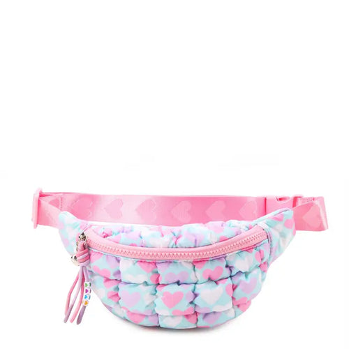 OMG Quilted Scrunchies Heart Printed Fanny Pack