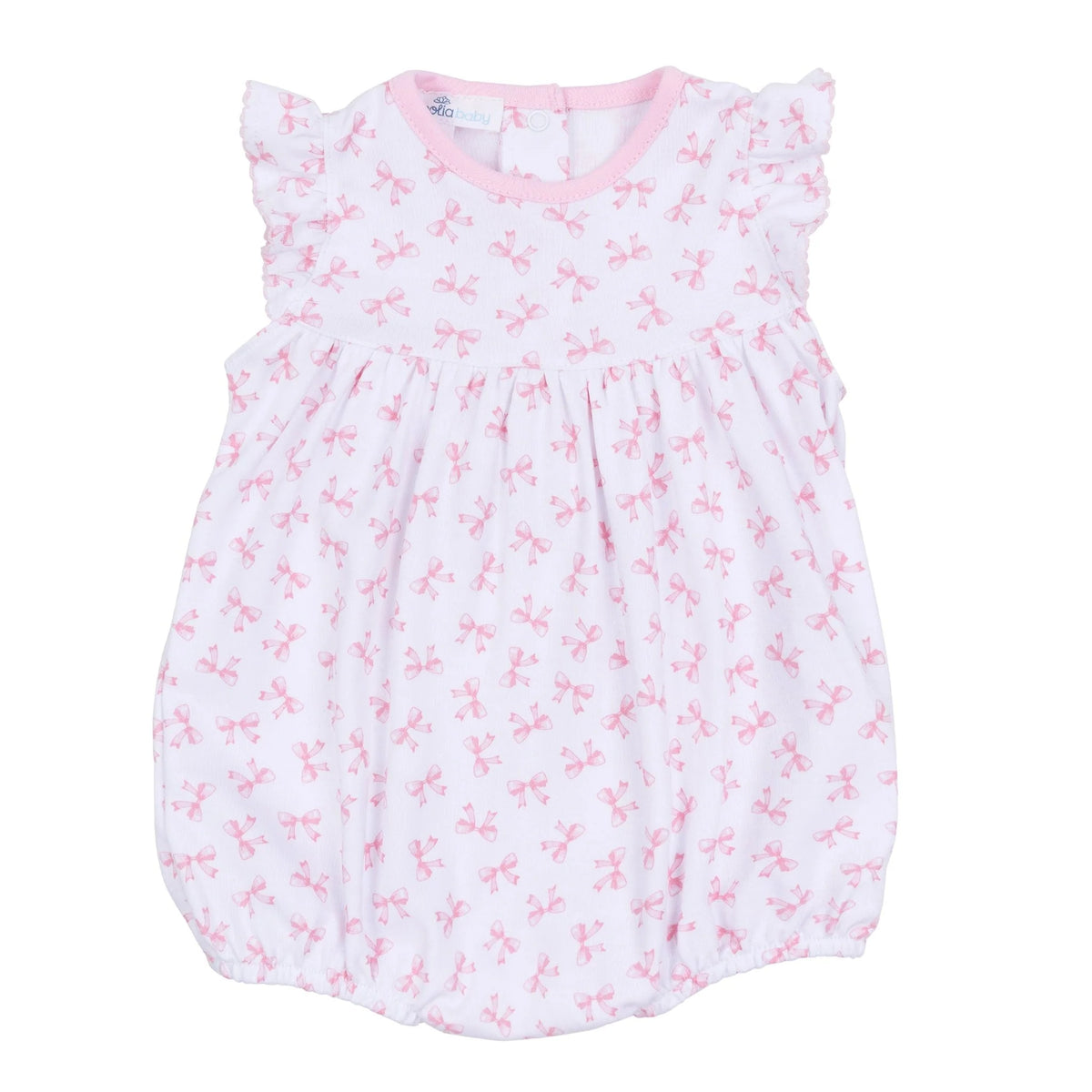 MB Baby Bows Print Flutters Bubble