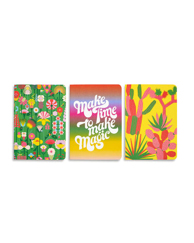 Bando Geometric Flowers Notebook Set
