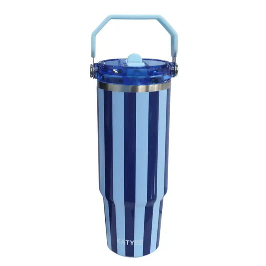 Katydid 30 oz. Tumbler-Lt. Blue and Navy Stripe