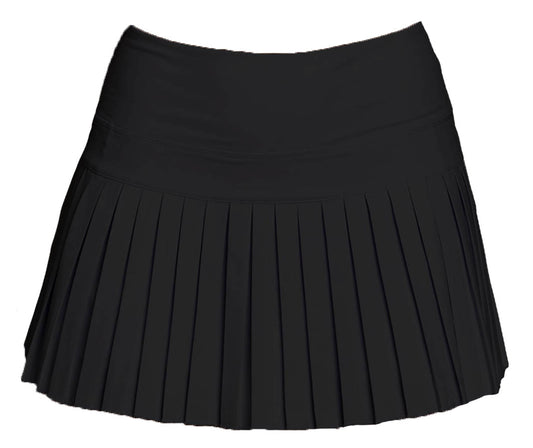 Azarhia Mini Pleated Skort-Black