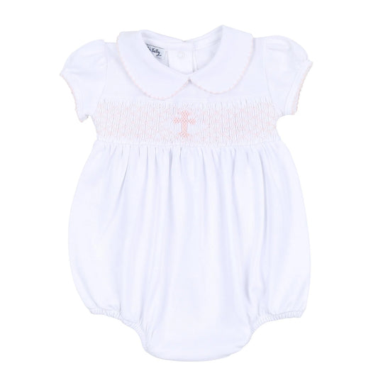 MB Blessed Smocked Bubble-Pink