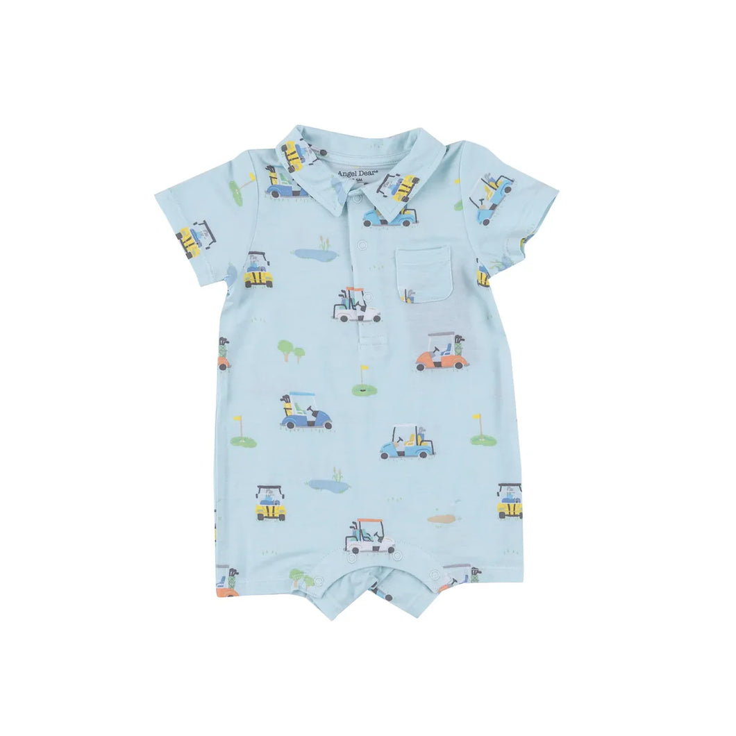 Angel Dear Golf Carts Polo Shortie-Blue