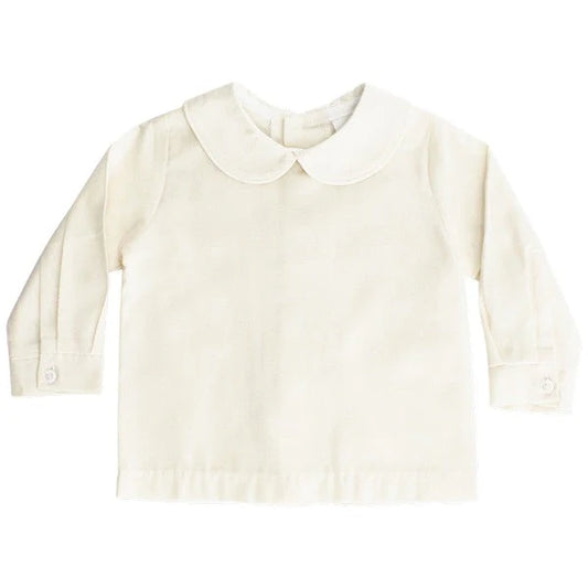 J Bailey L/S Bone Peter Pan Collared Shirt