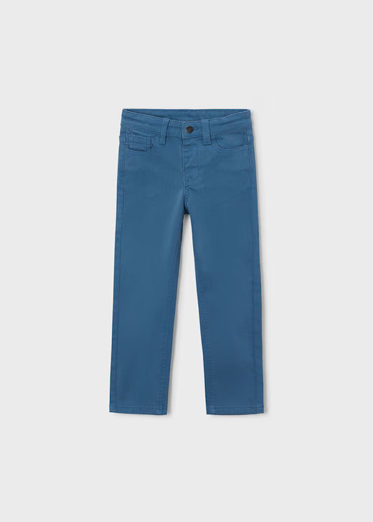 Mayoral 5 Pocket Slim Fit Pant-Glacial Blue