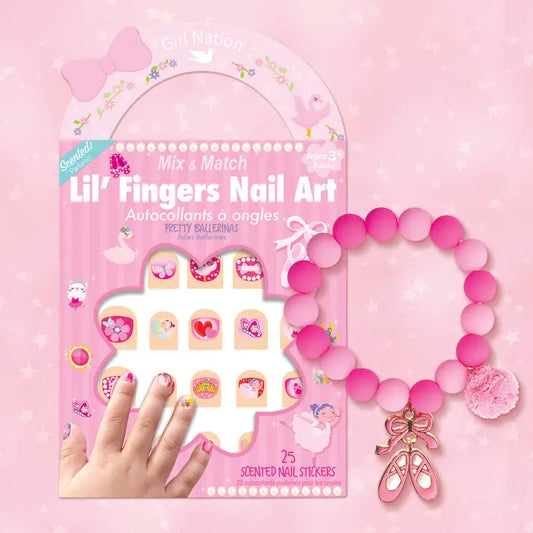 Ballet Bracelet and Nail Sticker Gift-Ballerina
