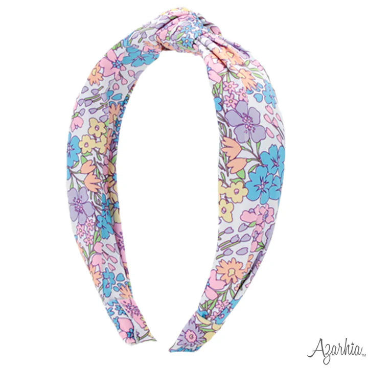 Azarhia Top Knot Headband-Wild Flowers