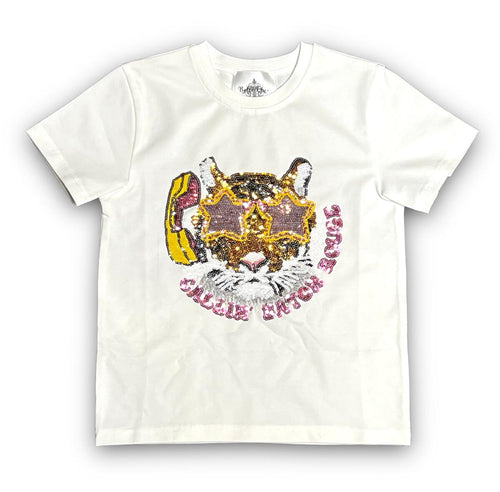 Belle Cher Callin Baton Rouge Sequin T-Shirt