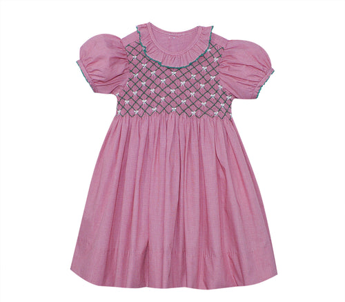 RN Channing Christmas Dress w/ Collar-Red