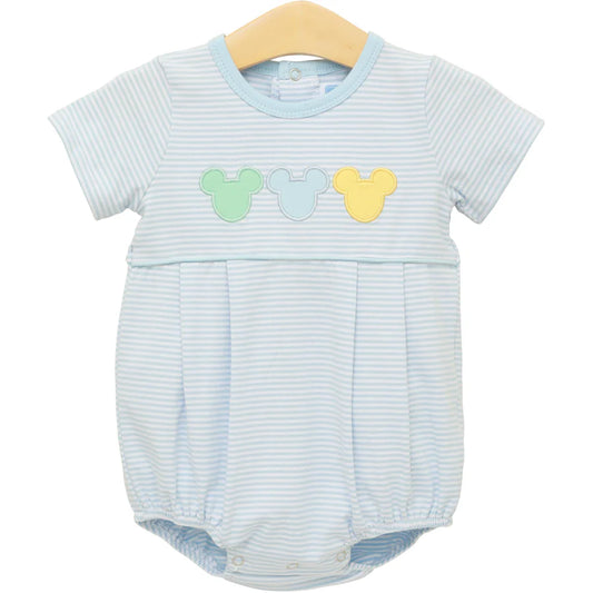 Trotter Street Cheerful Ears Bubble-Blue Stripe