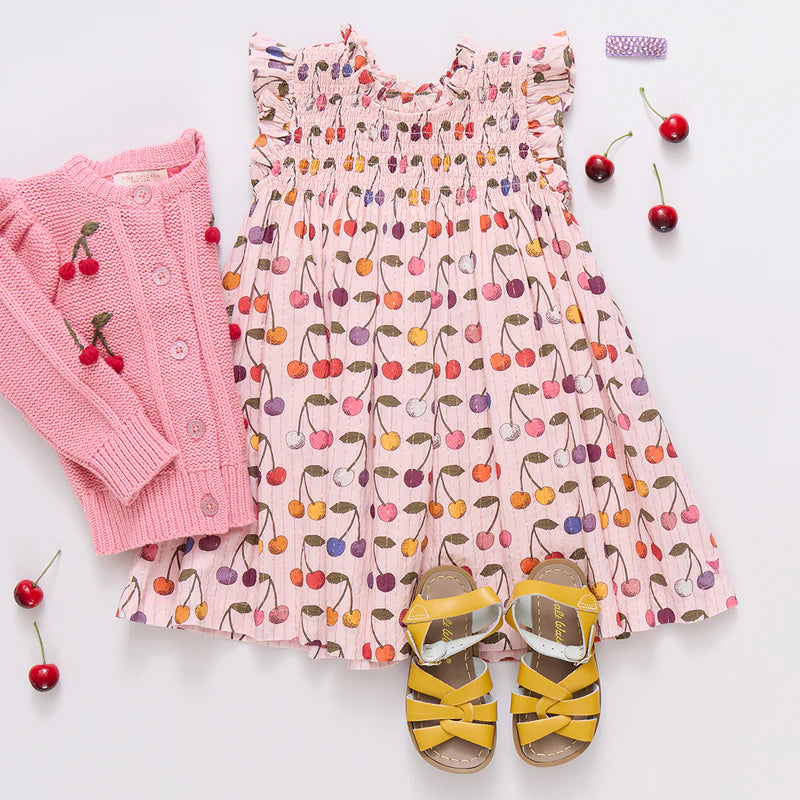 Pink Chicken Multi Cherry Dress