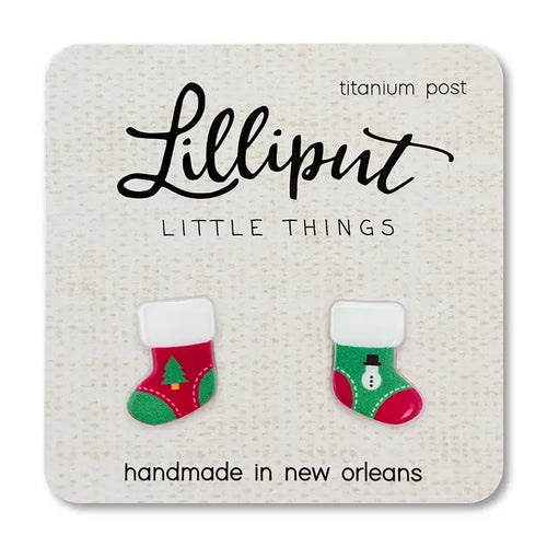 Lilliput Christmas Stocking Earring