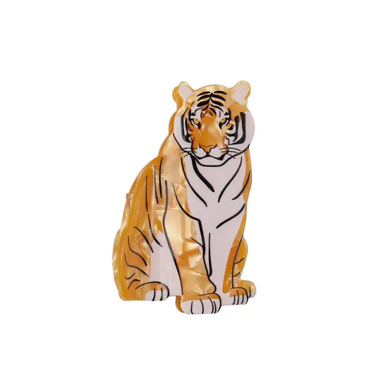 Sitting Tiger Claw Clip
