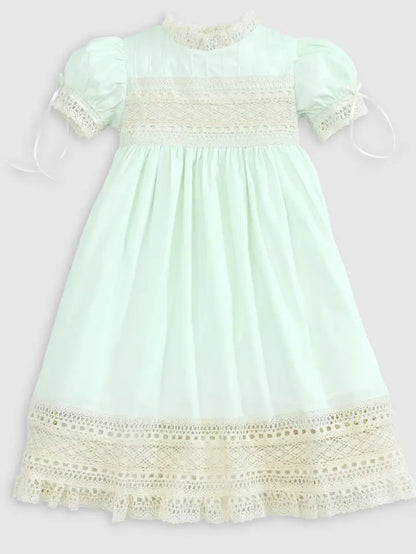 Posh Pickle Balmoral Mint Heirloom Dress