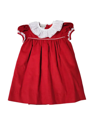 Marco & Lizzie Red Cord Float with Swiss Dot Collar