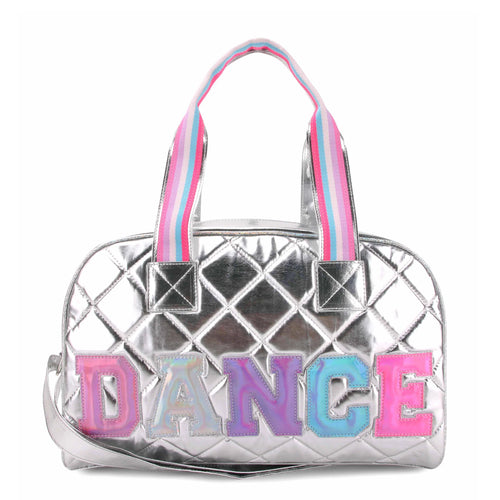 OMG Quilted DANCE Silver Med Duffle