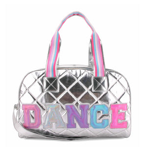 OMG Quilted DANCE Silver Med Duffle