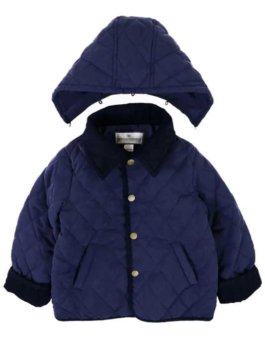 Widgeon Detachable Hood Jacket-Navy