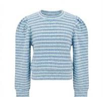 Pleat Peyton Top-Glacier/Cream