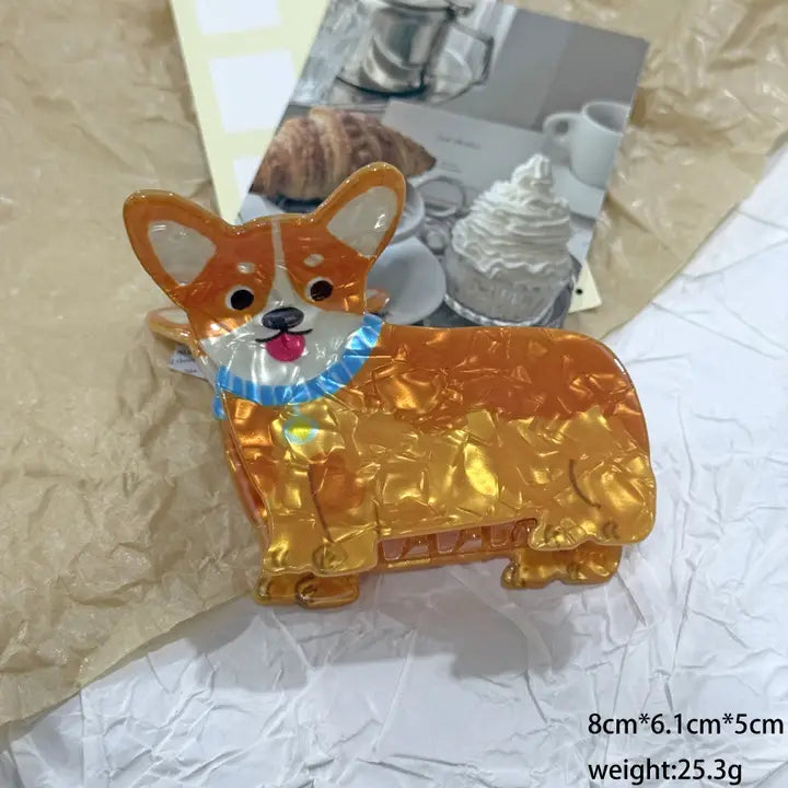 Corgi Claw Clip