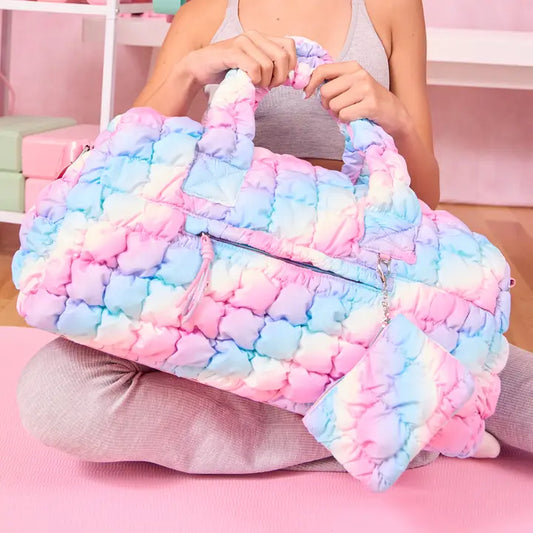 OMG Quilted Scrunchies Large Duffle-Icy Ombre