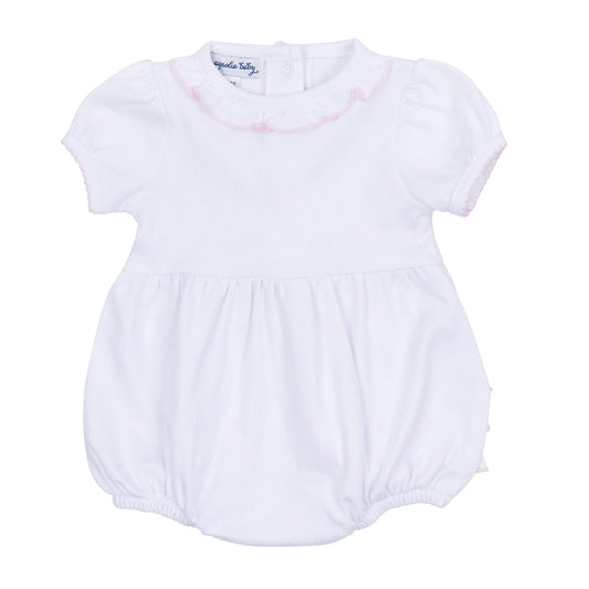 MB Essentials Solid Ruffle Bubble-White/Pink