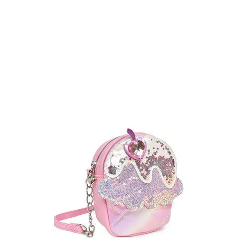 OMG Sequin Cupcake Crossbody Bag