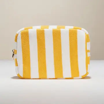 Striped Pattern Cosmetic Pouch Bag