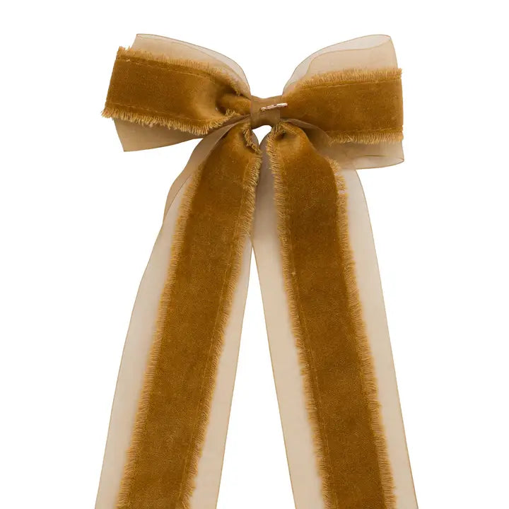 Primrose Princess Long Tail Bow-Golden