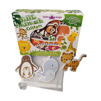 Fizzles Sticky Bath Foam Critters (30 Pieces)