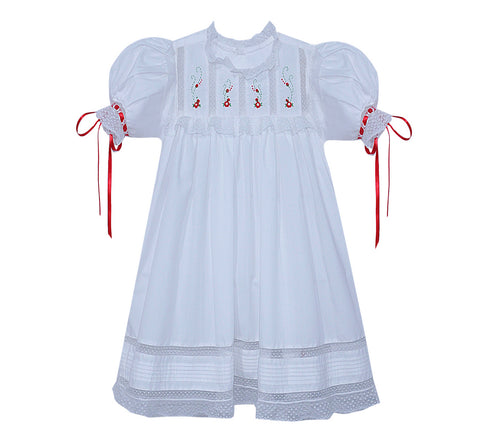 RN Frankie Dress-Red Christmas Embroidery