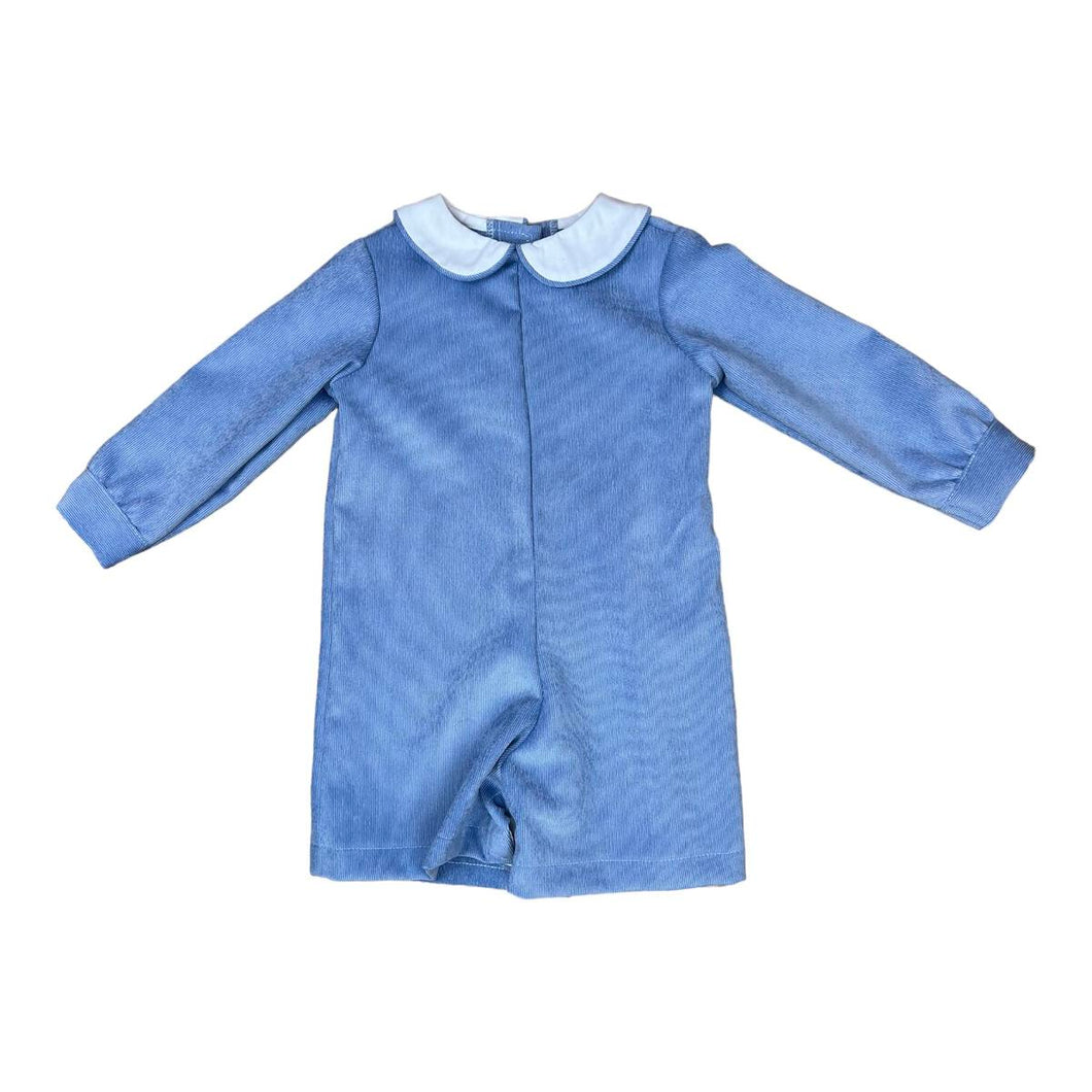 Anvy Bill Cord L/S Romper-French Blue