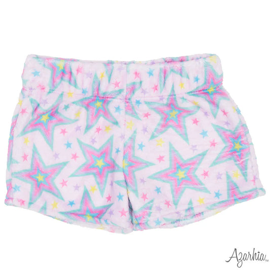 Azarhia Neon Star Fuzzy Short