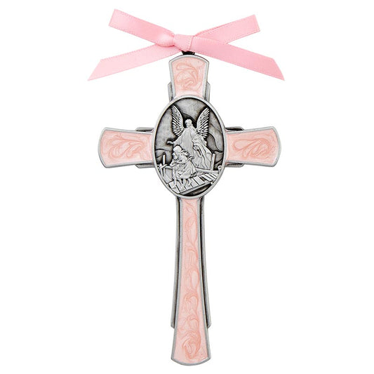 Pink Guardian Angel Cross