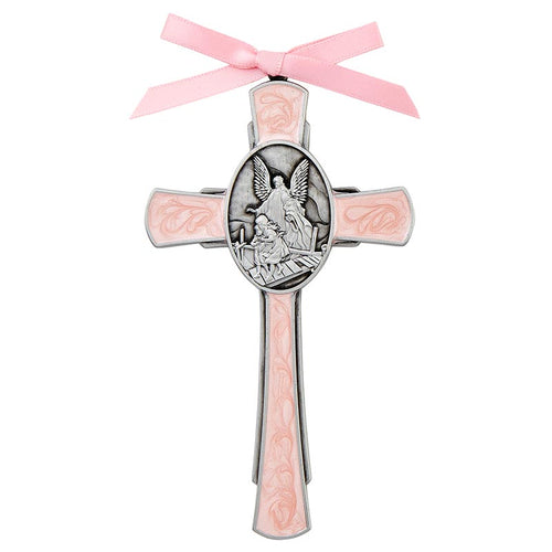 Pink Guardian Angel Cross