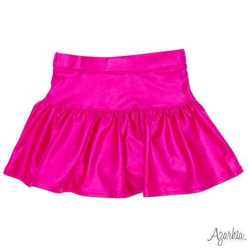 Azarhia Gathered Skort-Hot Pink Shimmer